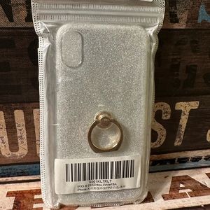 New Silver Ring iPhone X Case Holder